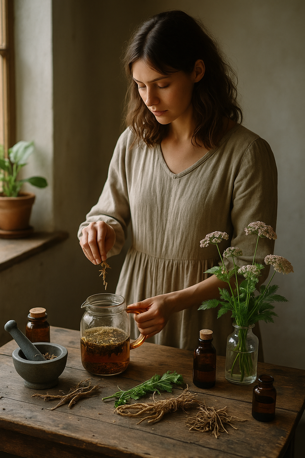 Valeriana usada para calmar ansiedad